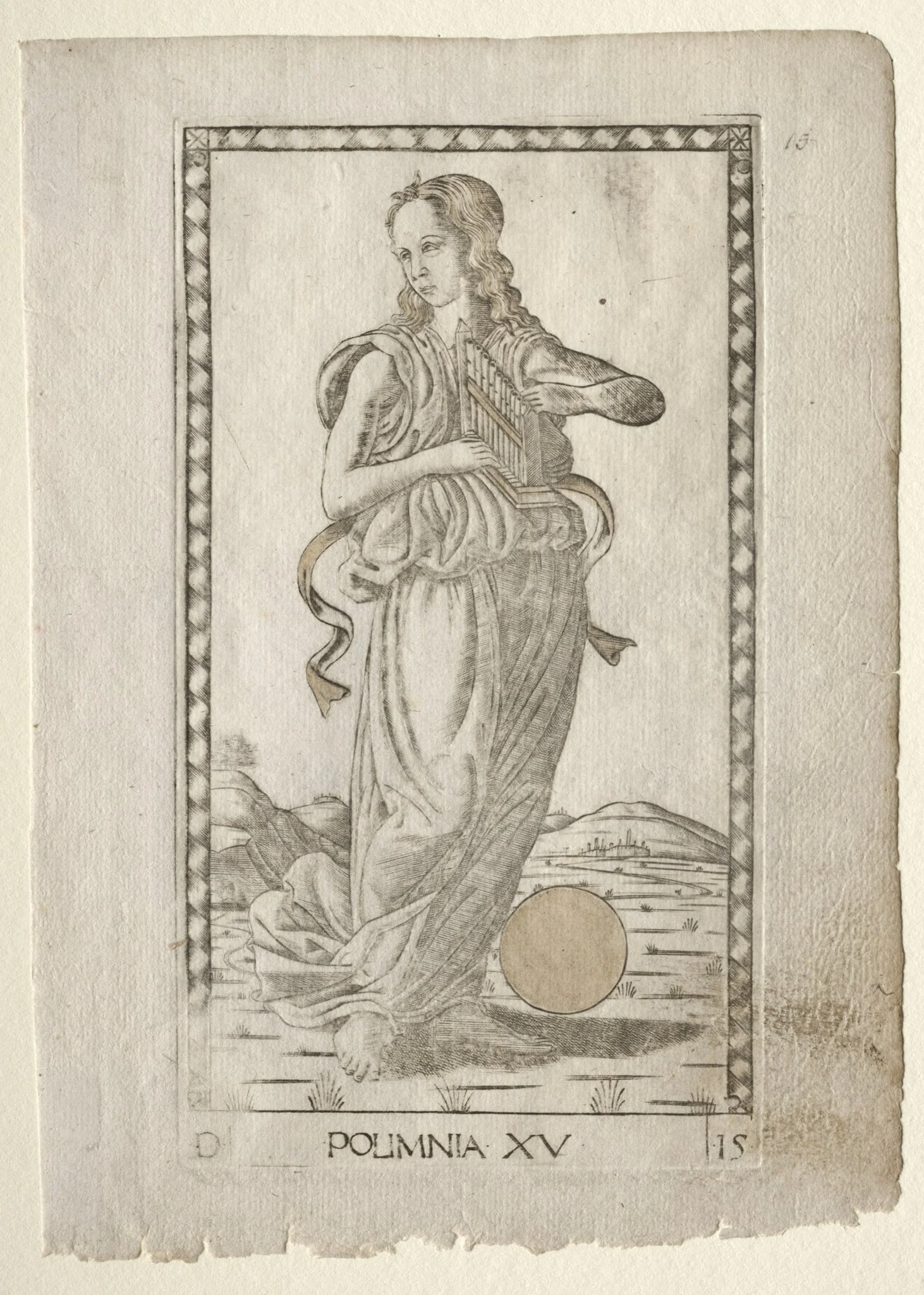 Polyhymnia (heroic hymns) (from the Tarocchi series D:  Apollo and the Muses, #15)