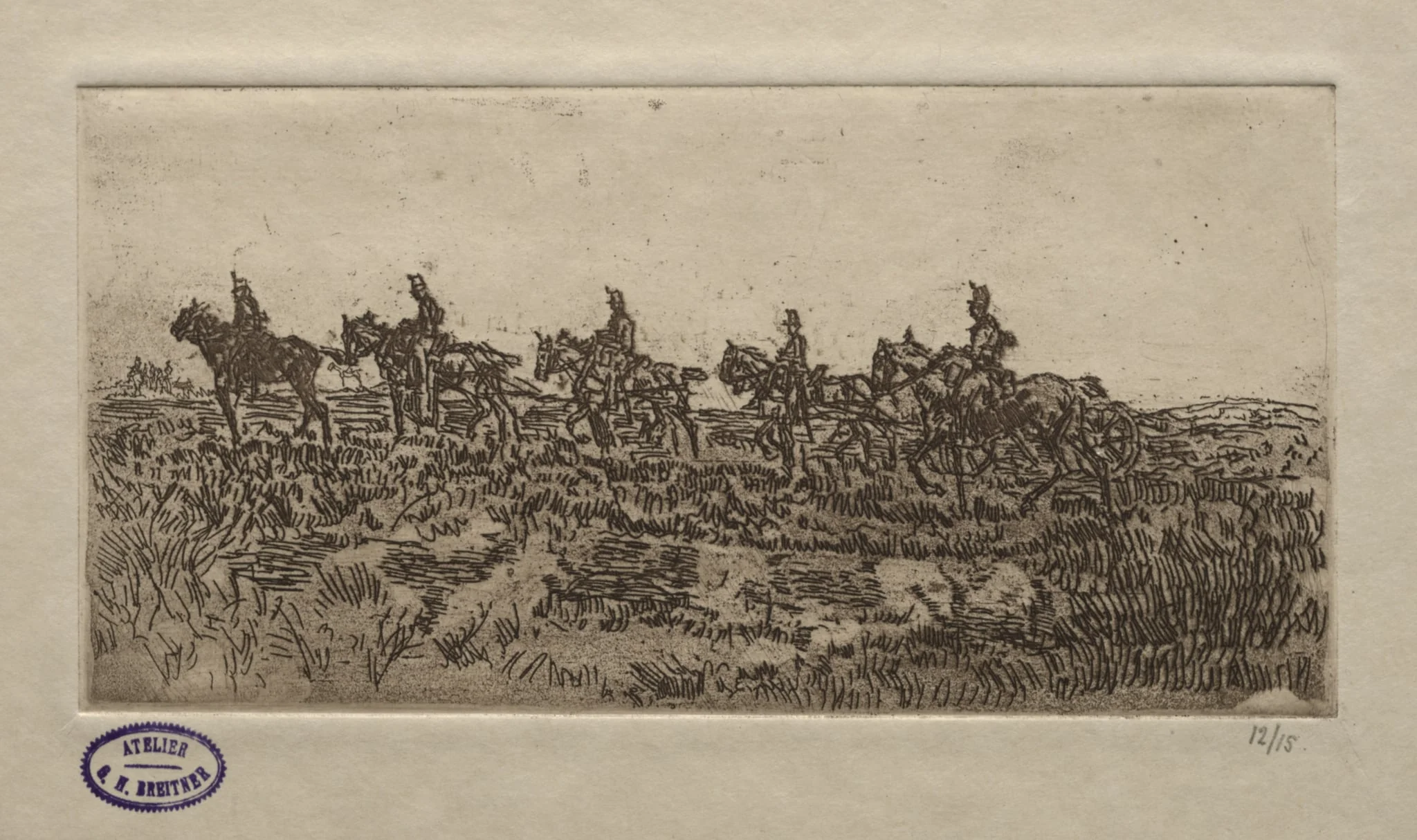 Cavalry Scene, by George Hendrik Breitner, 1900