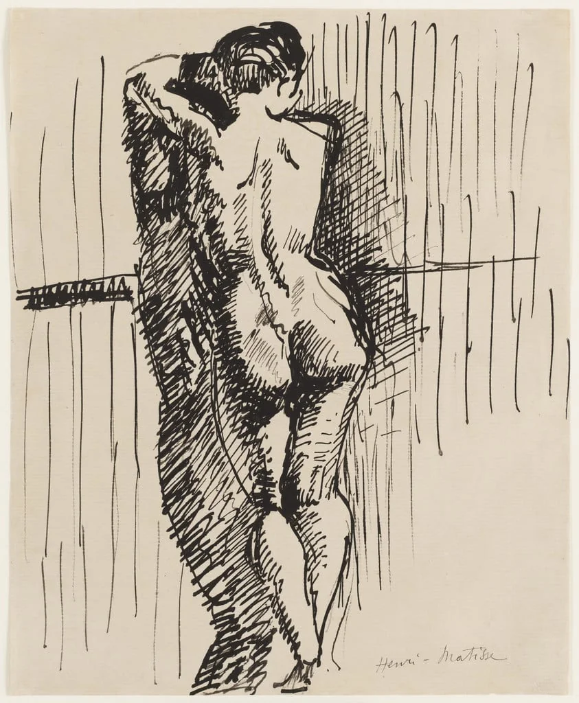 Untitled, by Henri Matisse, ink, 1909