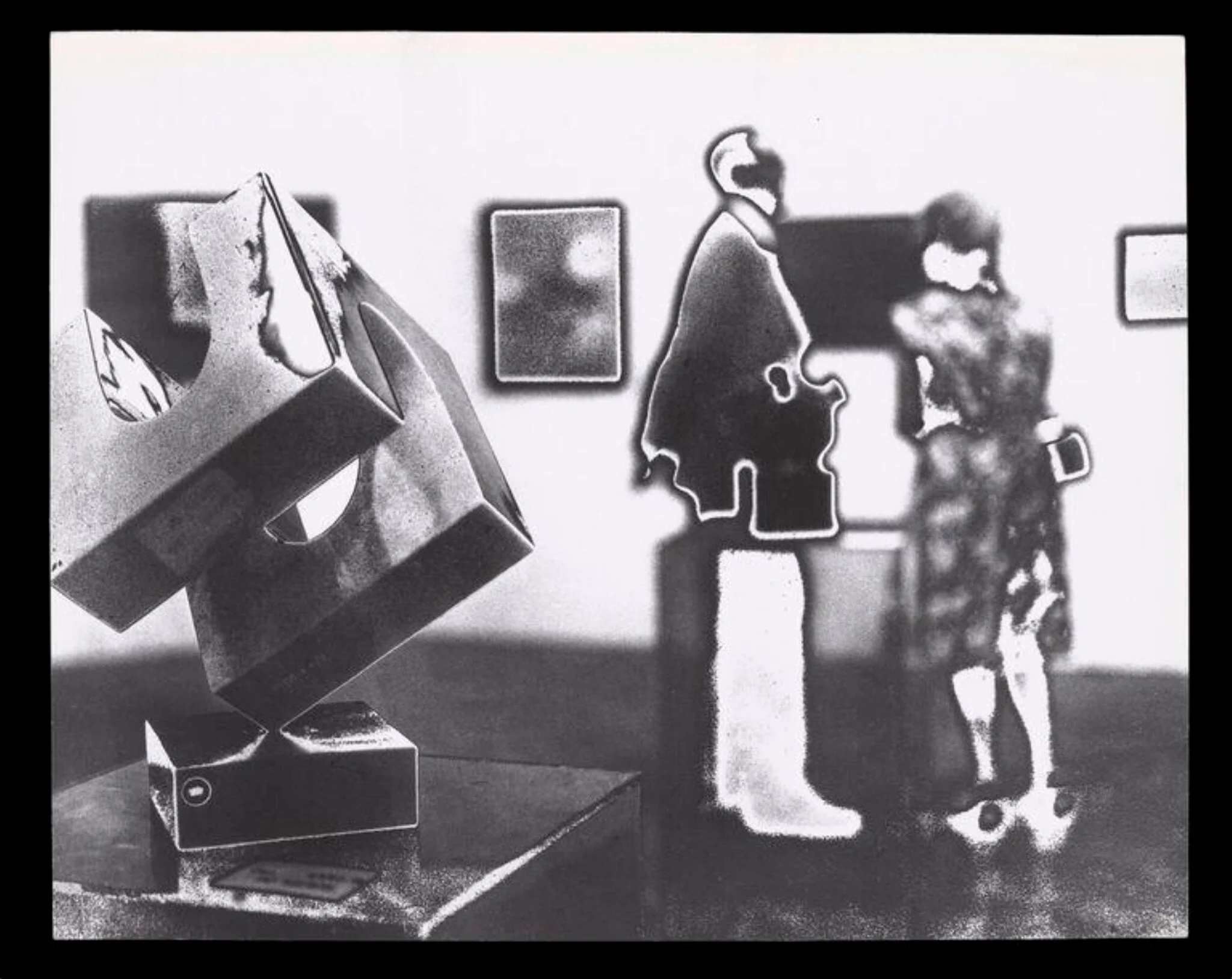 At the Exhibition, by Mike Feldman, photographic, 1972