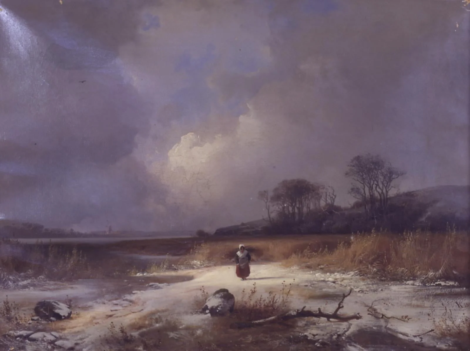 Vinterlandskab, by Unknown, 1848