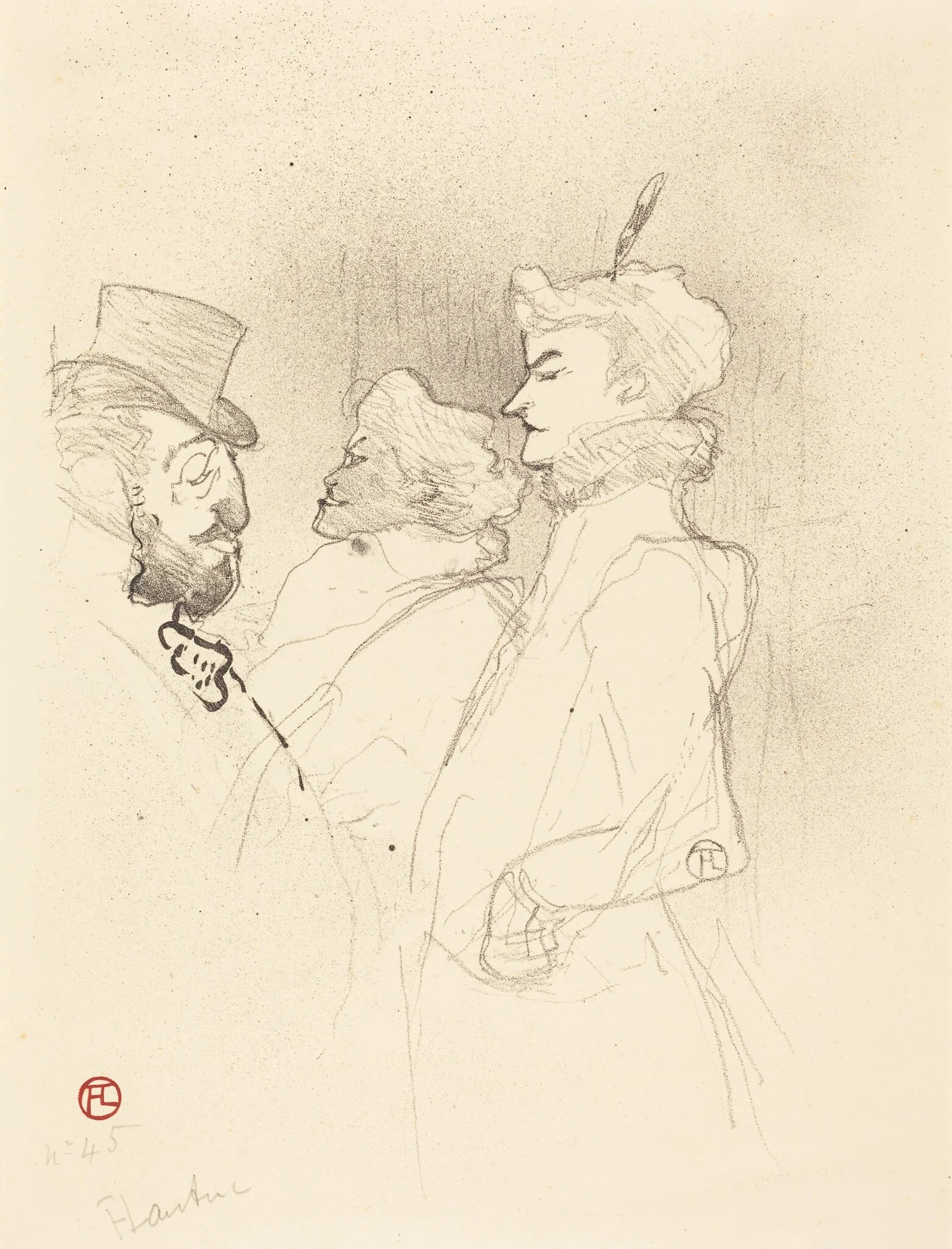 Why Not?...Once Is Not a Habit (Pourquoi pas?...Une fois n'est pas coutume), by Henri de Toulouse-Lautrec, ink, 1893