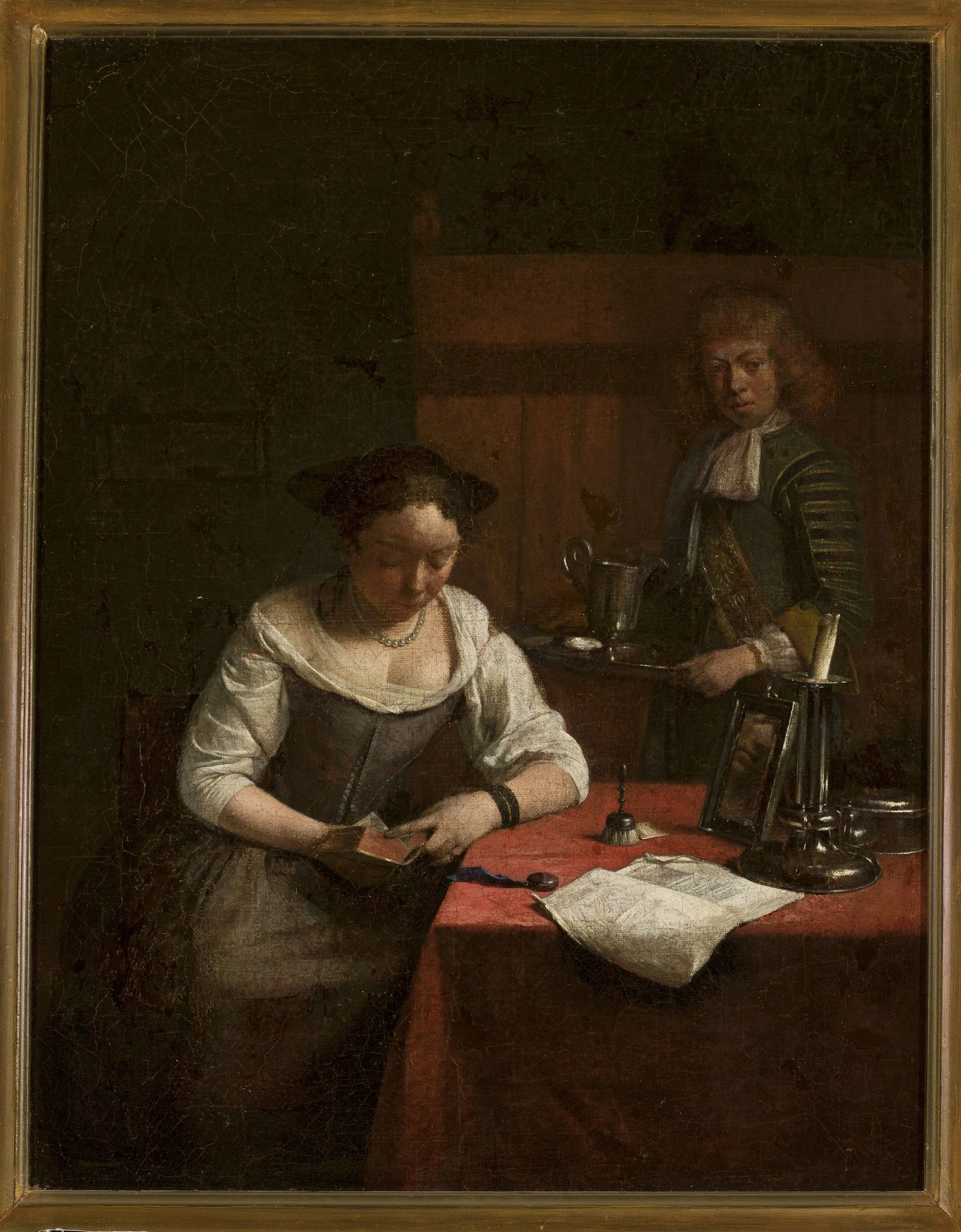 Woman reading a book