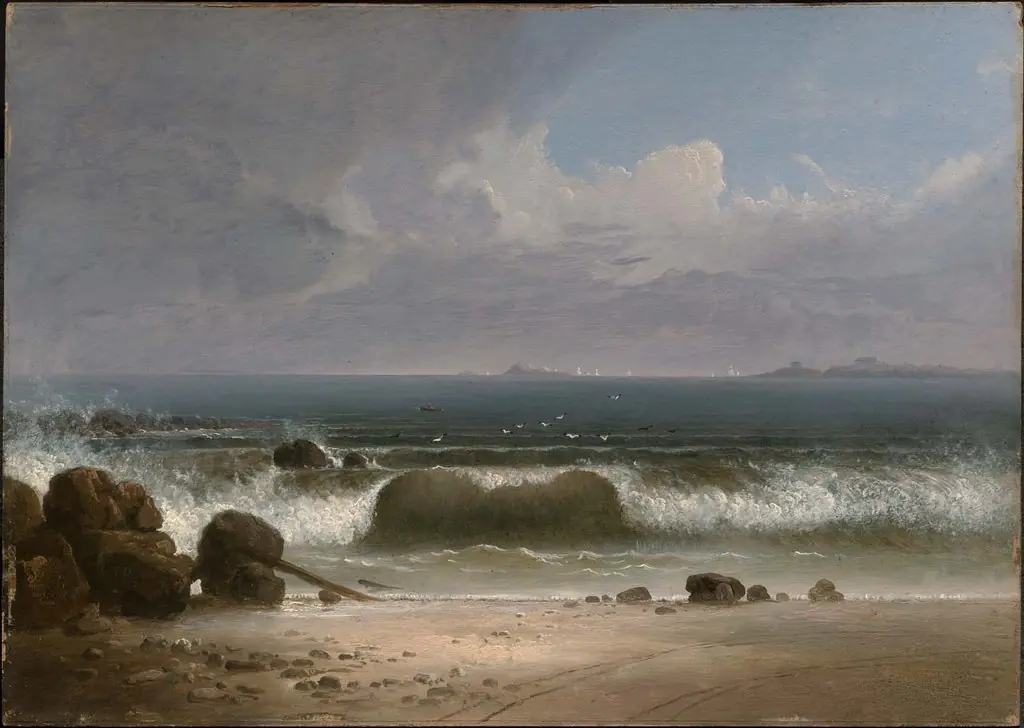 Beach Scene with Rocks I