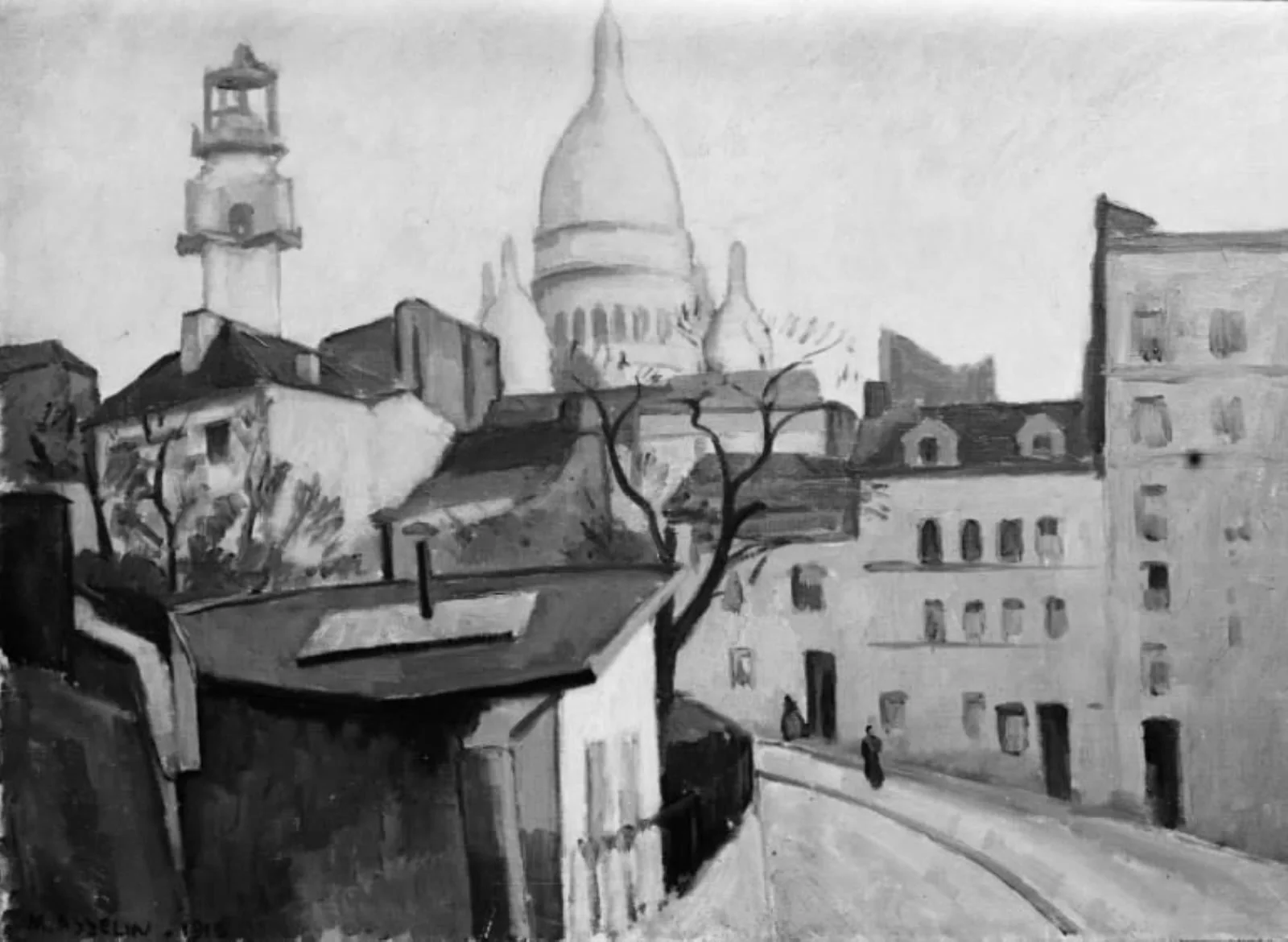 View of Montmartre, by Unknown, 1912