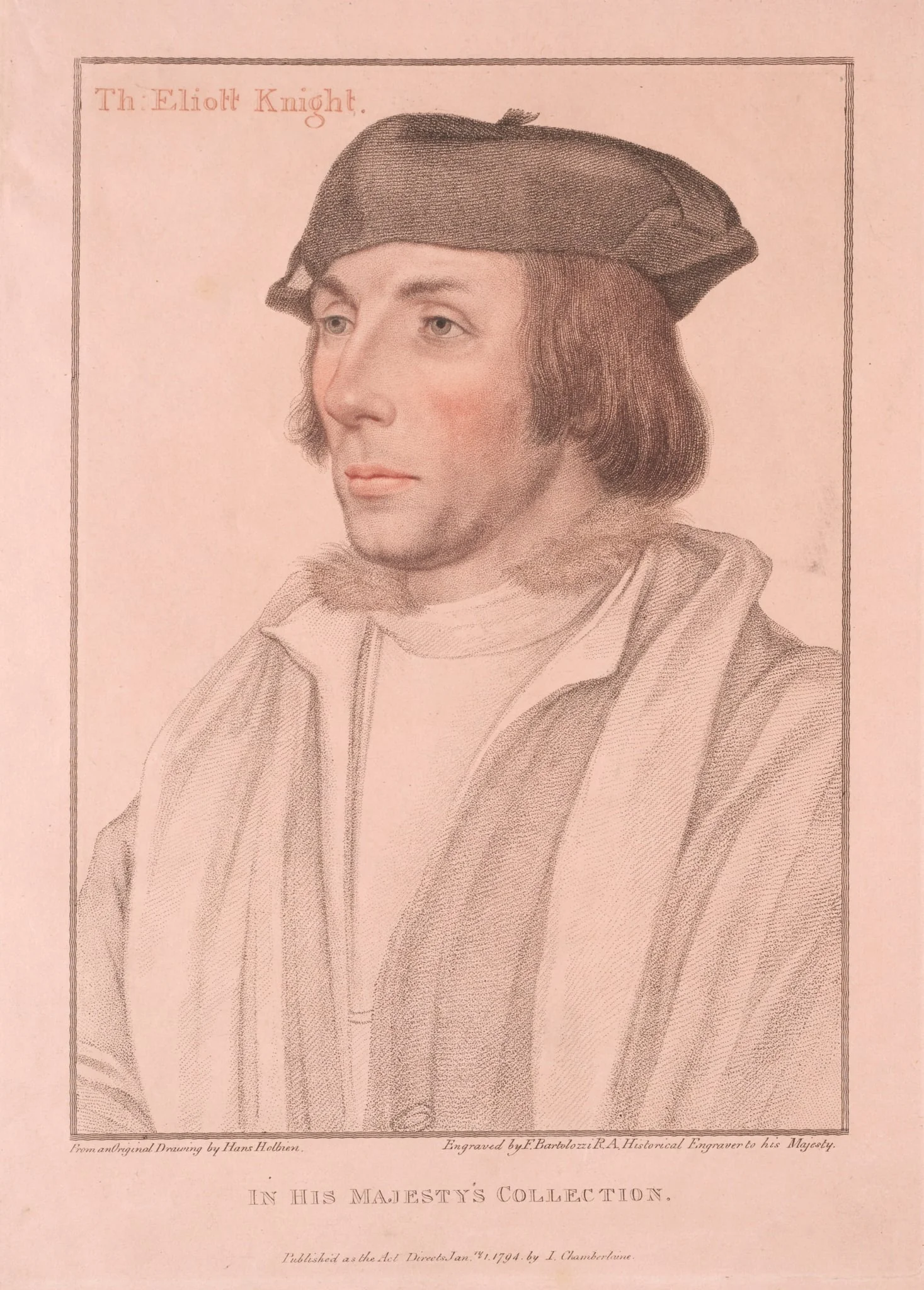 Sir Thomas Eliott, by Francesco Bartolozzi, 1794