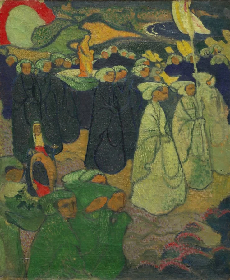 Procession or Pardon at Perros-Guirec, by Maurice Denis, unspecified, 1891