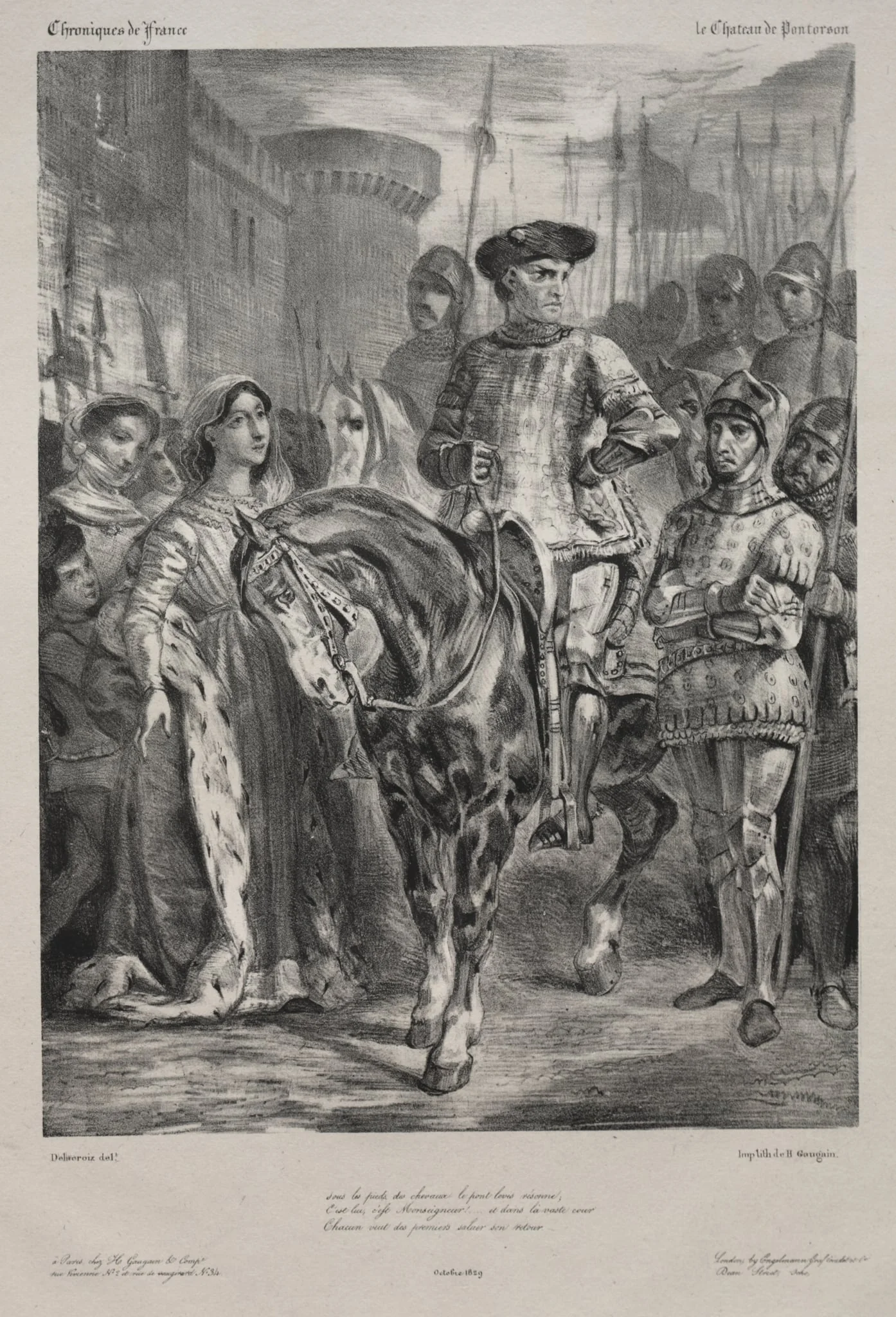 Duguesclin, by Eugène Delacroix, 1829