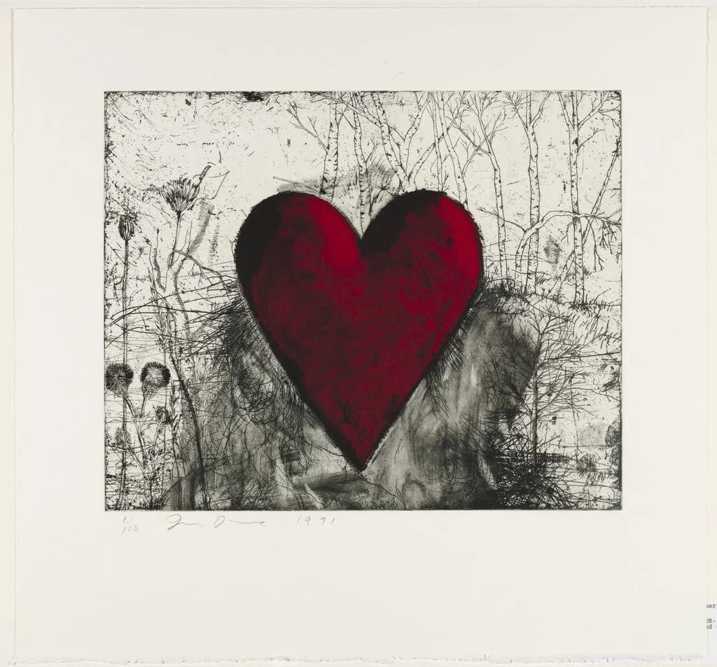Untitled, by Jim Dine, ink, 1991