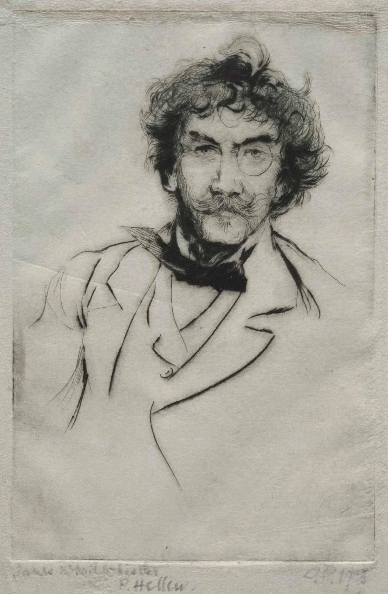 James MacNeill Whistler, by Paul César Helleu, 1903