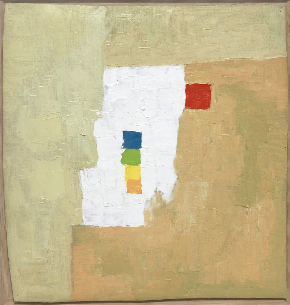 Untitled, by Etel Adnan, oil, 1966