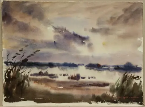 Înserare pe Lacul Calica