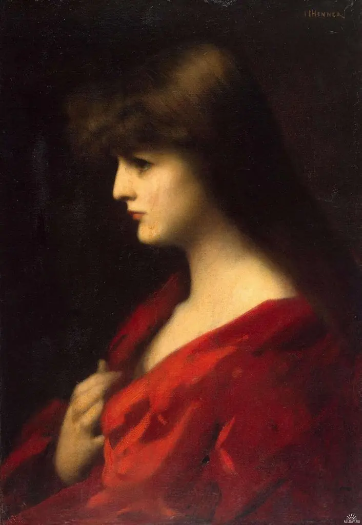 Study of a Woman in Red