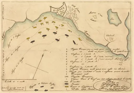 Plan du Combat de Sinope (Plan of the Battle of Sinope)
