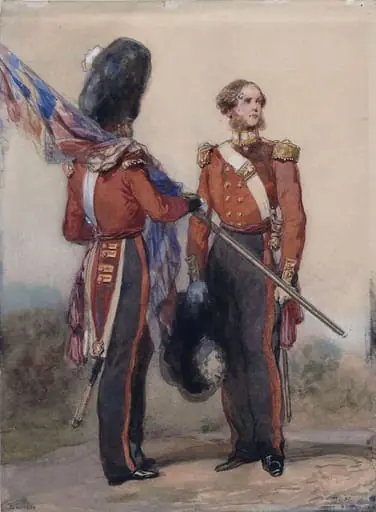 Officers at Cobham Camp