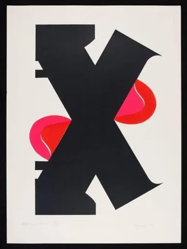 Letter Forms with Red