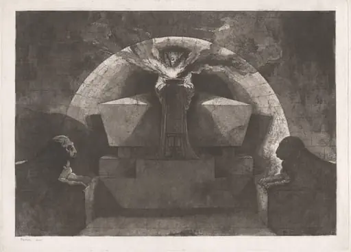Tomb with Death Standing
