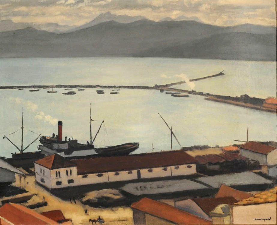 Le Port de Bougie, by Albert Marquet, oil, 1920