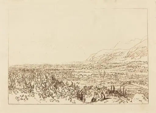 Chain of Alps from Grenoble to Chamberi