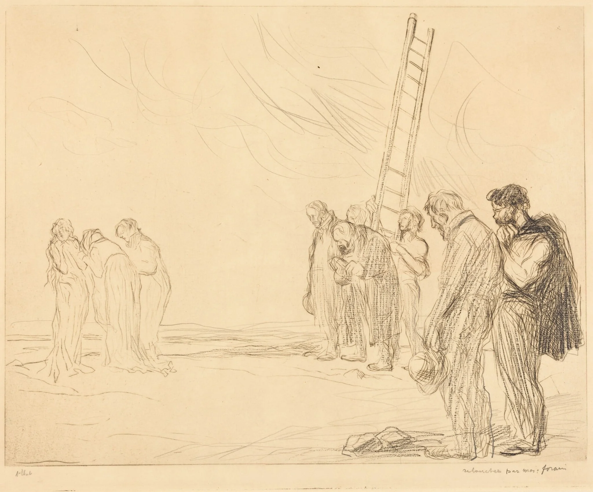 Le calvaire (2e planche) (Calvary) (second plate)
