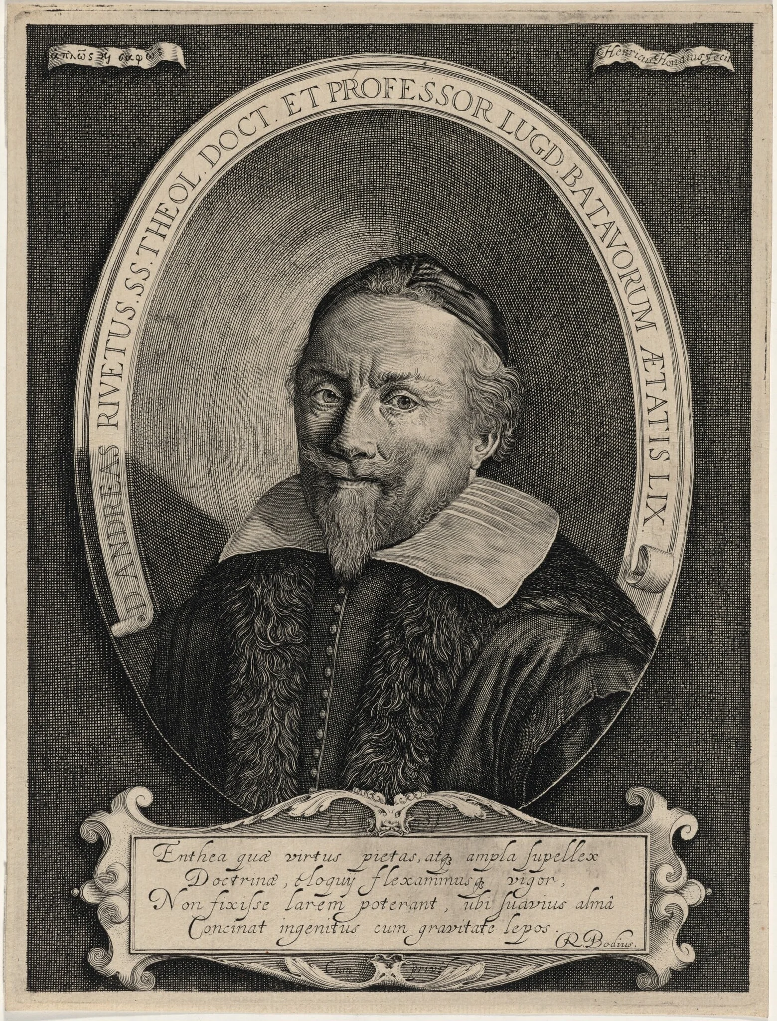 Andreas Rivetus, Doctor of Divinity and Professor