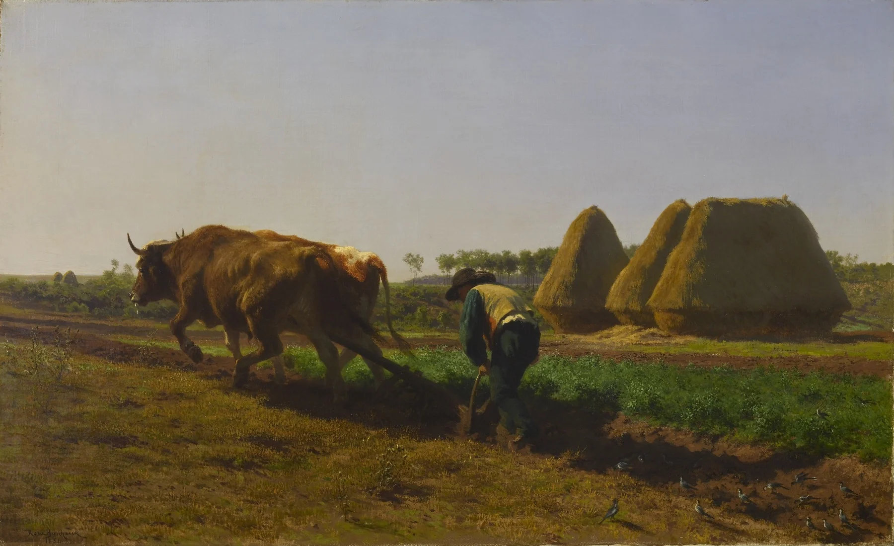 Ploughing Scene, by Rosa Bonheur, oil, 1854