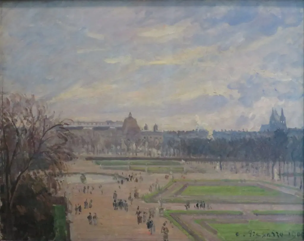 The Tuileries Gardens, Bright Cloudy Weather