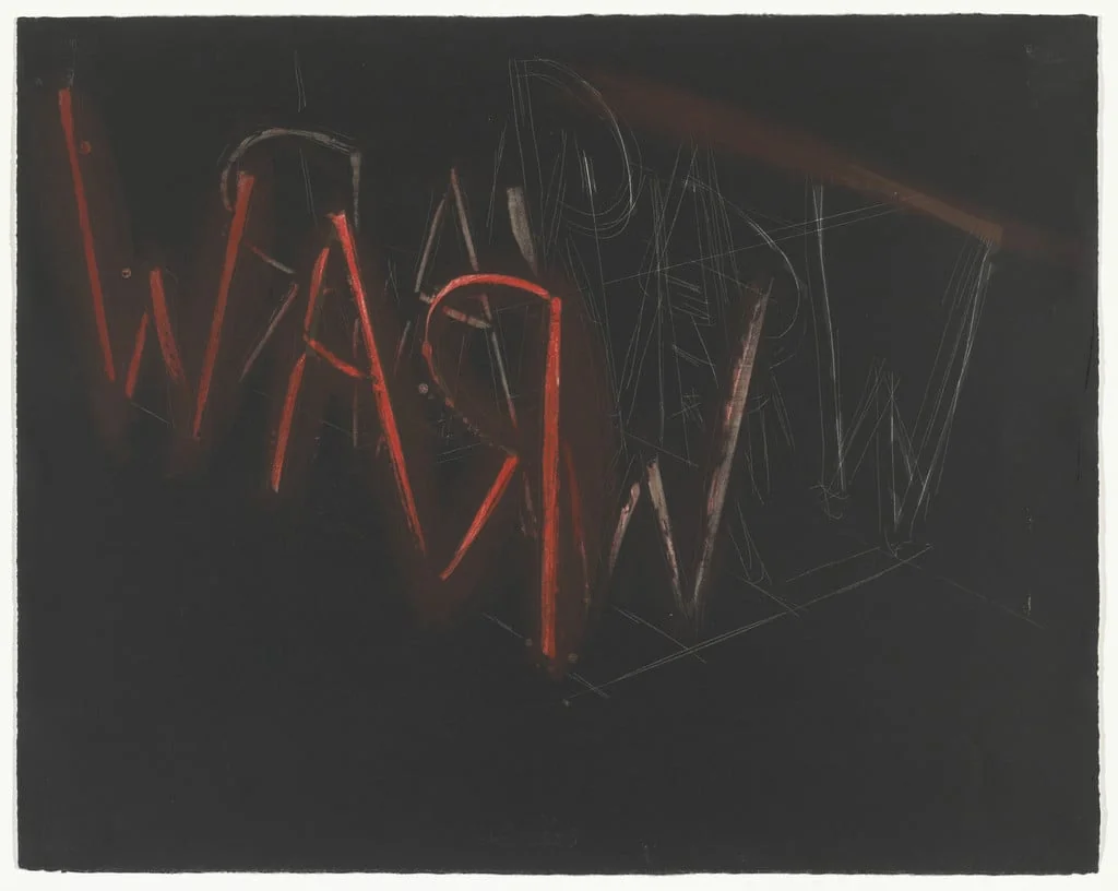 Untitled, by Bruce Nauman, ink, 1971
