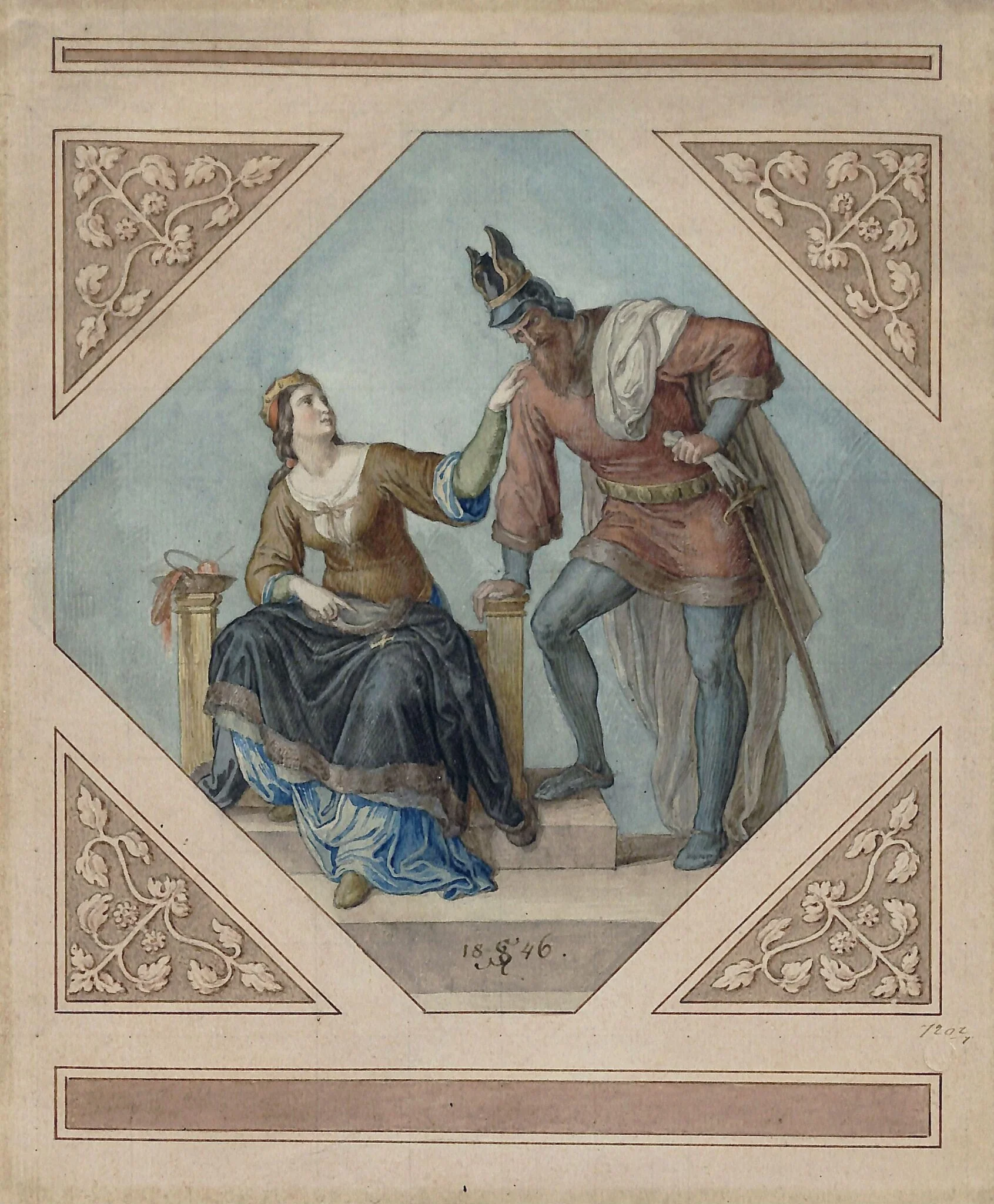 Chriemhilda and Hagen