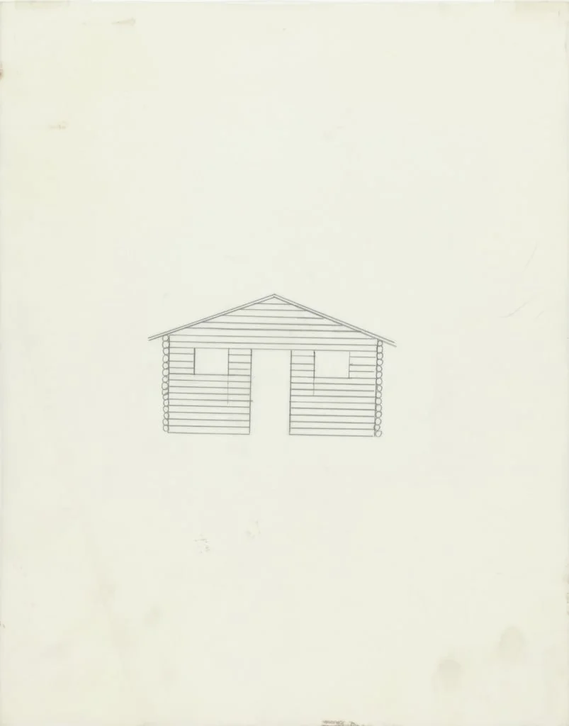 Untitled, by Cady Noland, graphite, 1990