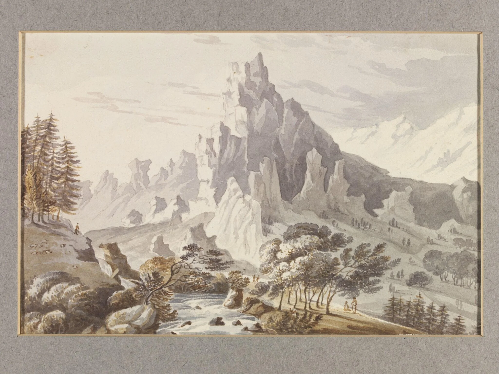 Cedar Forest & Snowy Peak on Mount Lebanon