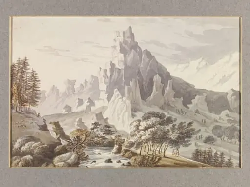 Cedar Forest & Snowy Peak on Mount Lebanon