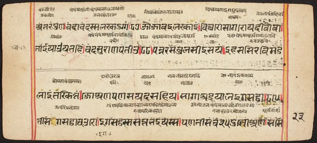 Tantric Manuscript "Sangrahani Sutra"