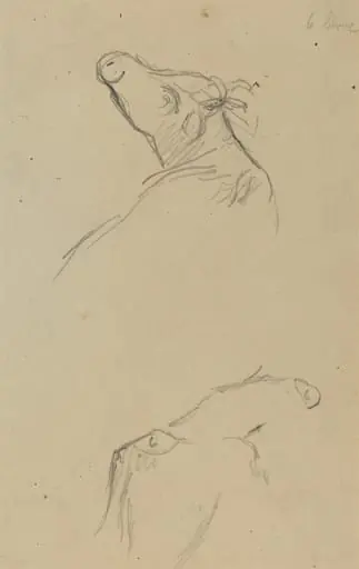 Two Cow's Heads [verso]
