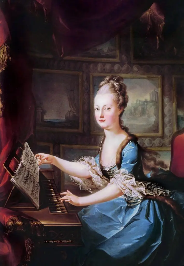 Archduchess Maria Antonia at the Spinet