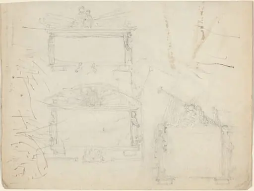 Designs for Monuments [recto and verso]