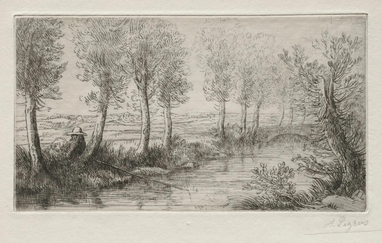 Near the Mill, by Alphonse Legros, 1884