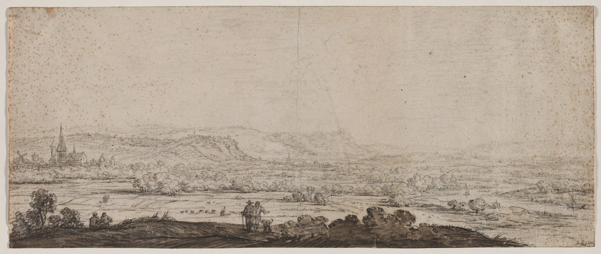 Landscape with the Village of Schenkenschanz, Gelderland, by Herman Saftleven, 1604