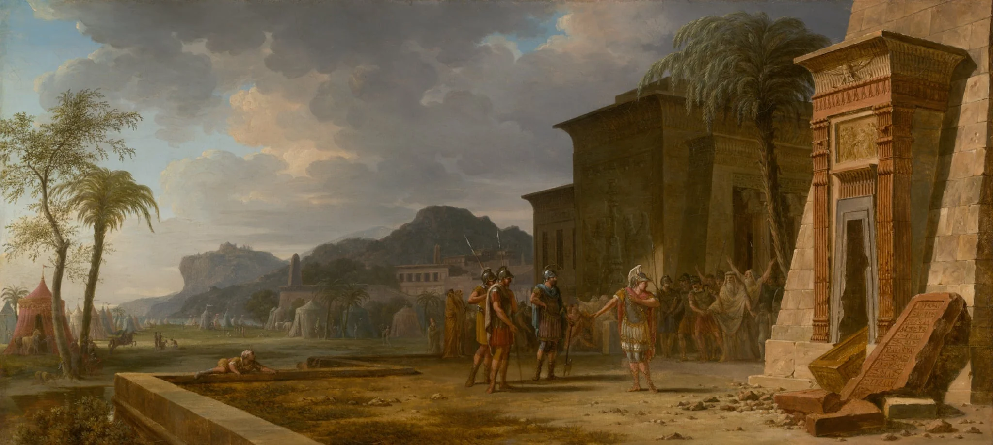 Alexander at the Tomb of Cyrus the Great, by Pierre Henri, oil, 1796