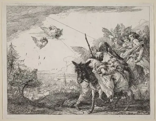 Joseph, Standing, Adores the Child