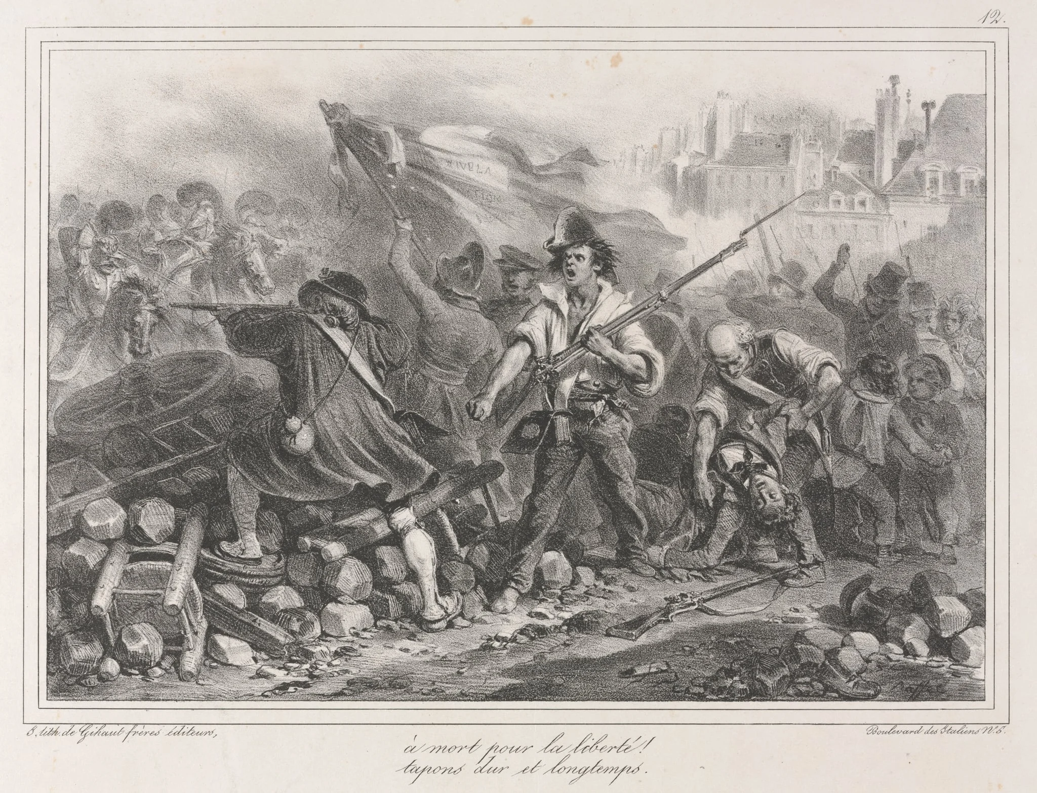 Album of 1831: Freedom or death!, by Auguste Raffet, 1831