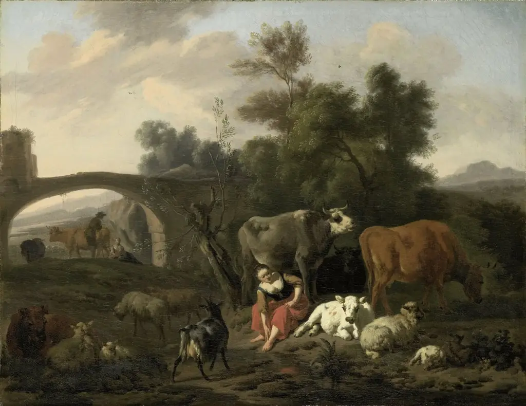 Landscape with herdsmen and cattle