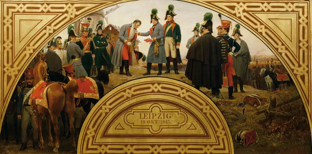 The Battle of Leipzig in 1813
