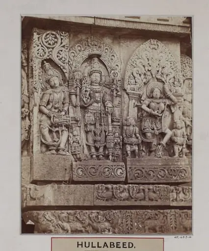 Relief sculpture of the great temple at Halebid