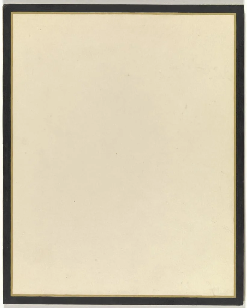 Untitled, by Jo Baer, gouache, 1965