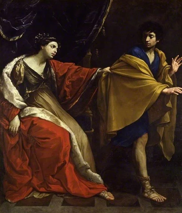 Joseph and Potiphar's wife, by Guido Reni, oil, 1625