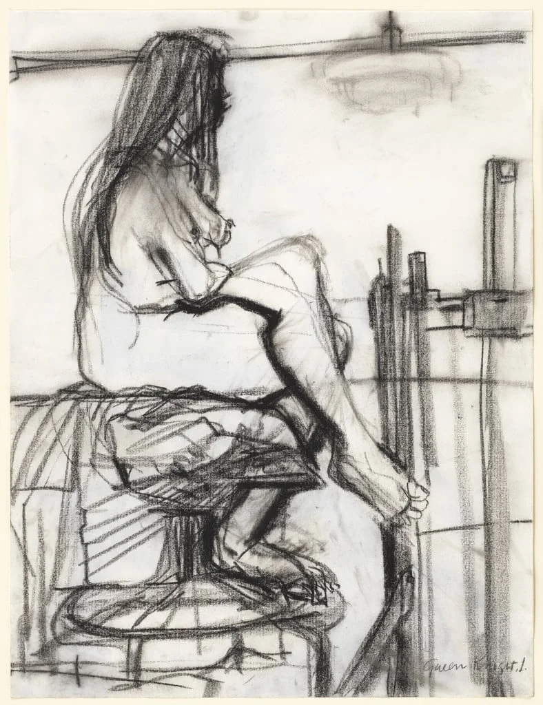 Untitled, by Gwendolyn Knight Lawrence, charcoal, 1975