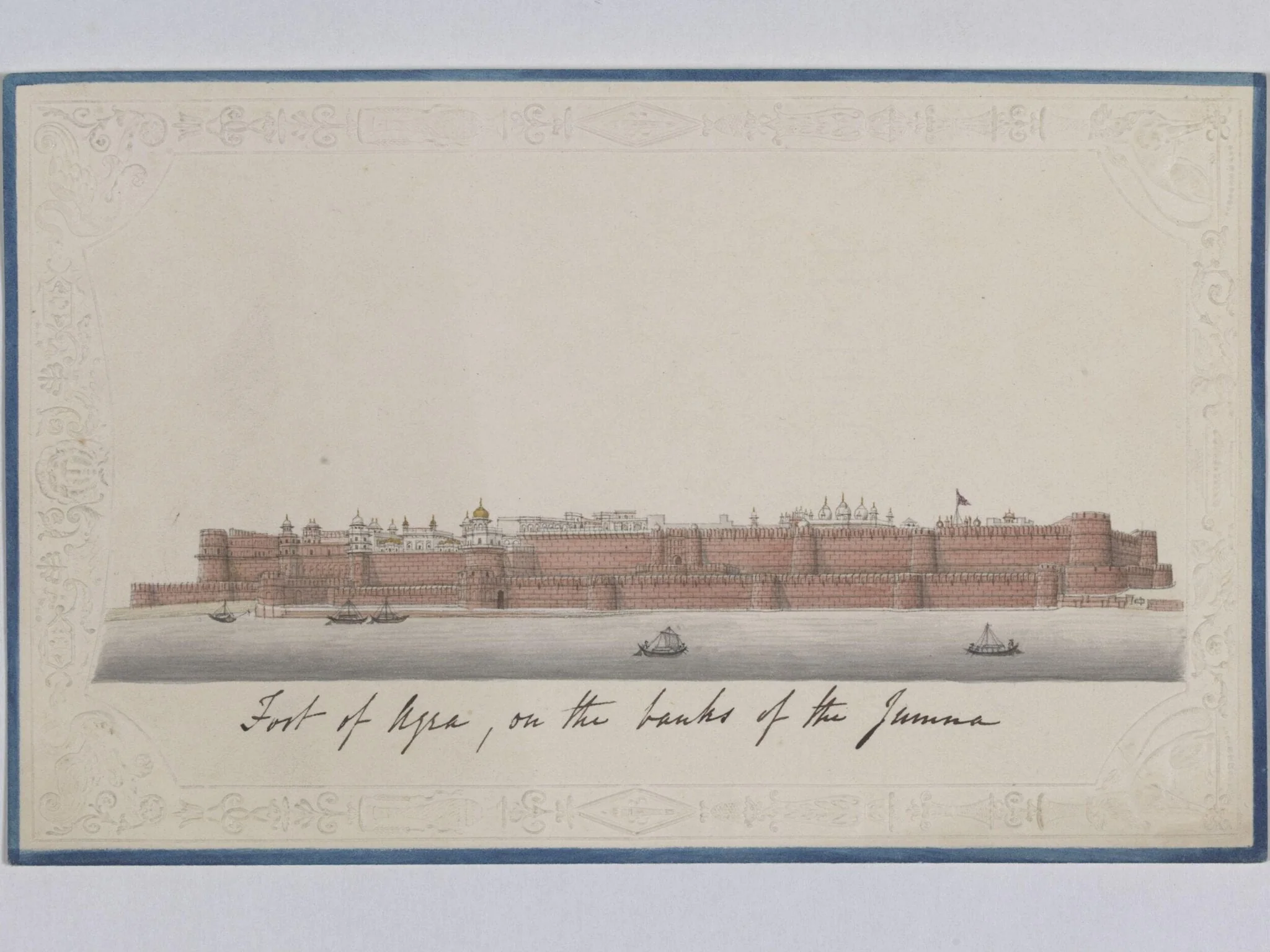 The fort, Agra, by Unknown, paint, 1820