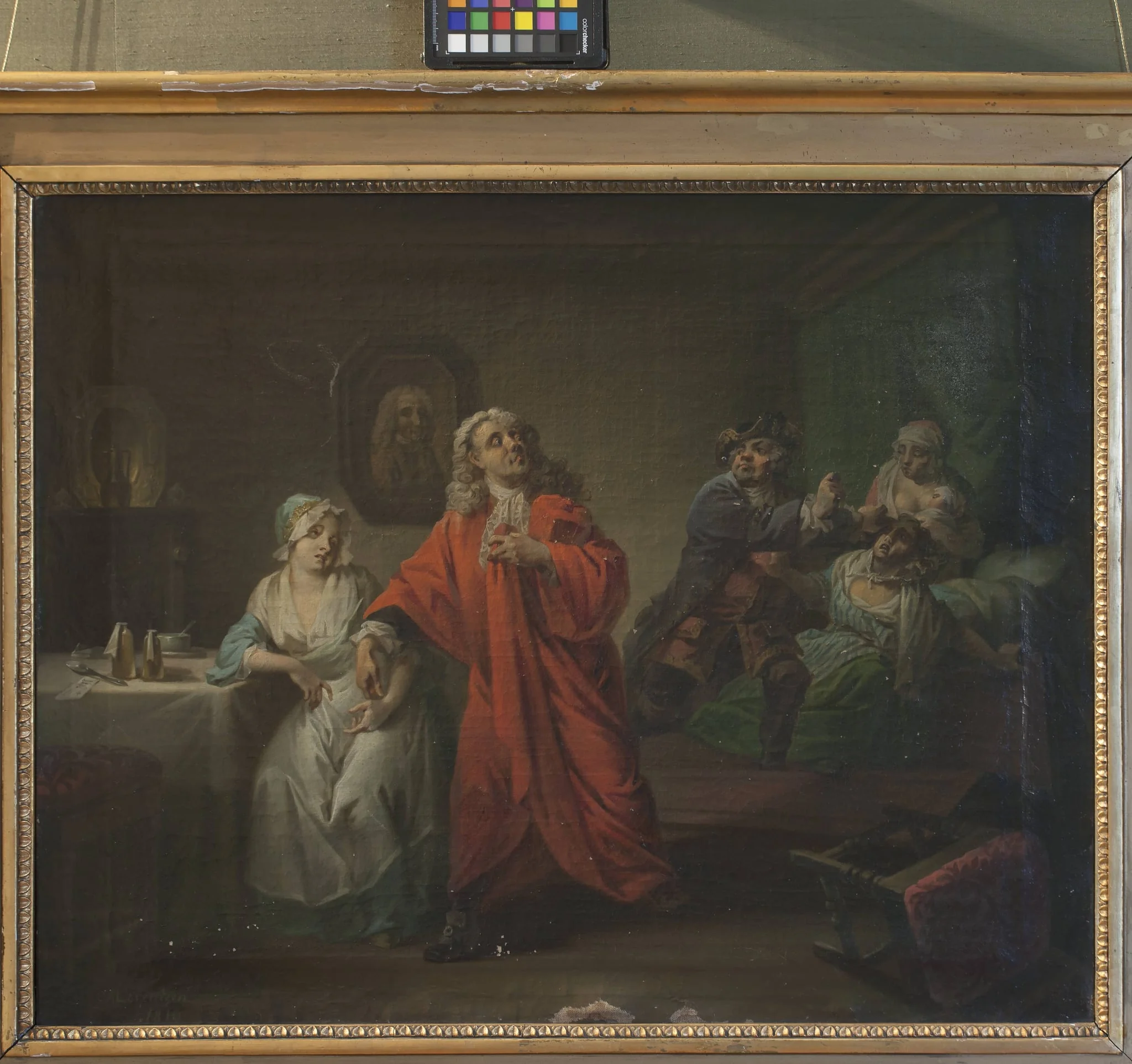 Barselstuen, III akt, 6. scene, by Unknown, 1810