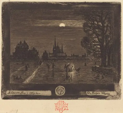 Le Couvre-Feu (The Curfew) [recto]